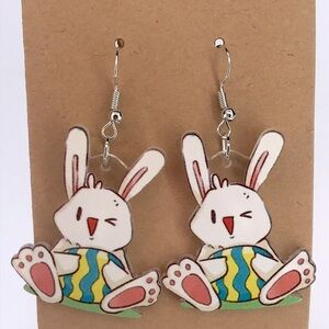 Cute Bunny Easter Earrings